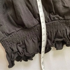 Wcloset ダブルクローゼット カットソー クロップド丈 ブラック 送料込みの画像