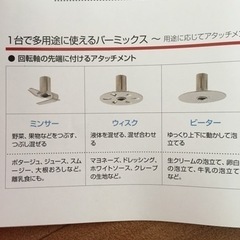 バーミックス　ハンドミキサーの画像