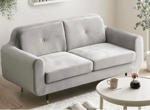 【美品】ソファ　2.5人掛けソファ　モダンデコ