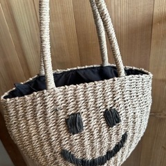 カゴバッグにこちゃん