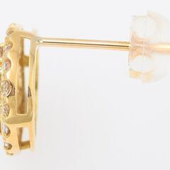 K18 ダイヤモンド ピアス 品番p22-17の画像