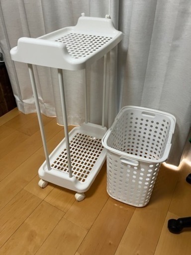 【売れました】洗濯カゴとラックのセット