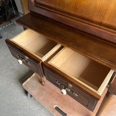 ☆オシャレなレトロ家具!!☆ キツツキ家具 飛騨産業 ライティングビューロー  デスク 机 の画像