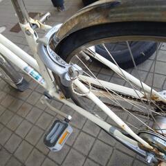 自転車 白 の画像