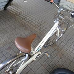 自転車 白 の画像