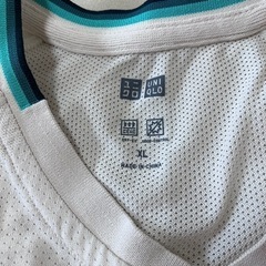 ロジャーフェデラー選手着用デザイン UNIQLO シャツ XL 白の画像