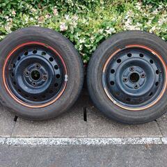 ホンダ純正鉄チンホイール＆タイヤセットの画像