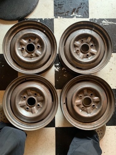 旧車深リムベース　114.3 4穴　サニー、マーク2