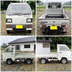 【車検たっぷり】美車/旧車/S62年式/キャリィ軽トラ/4WD/3万キロ/5MT/タイベル交換済/切換え四駆の画像