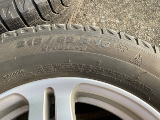 215/65R 16 PCD114.3 5穴ミシュランスタッドレス　XーICE XI2 4本　純正アルミホイールセット　日産　エクスト