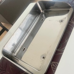トラック用品ナンバー枠ステンレスバイザー大型用