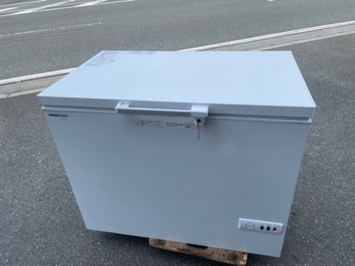 ■中古品 パナソニック チェストフリーザー SCR-RH28VA 2021年 冷凍7ストッカー 鍵付き 282L 1025ｘ690ｘ840ｍｍ 動作問題なし■