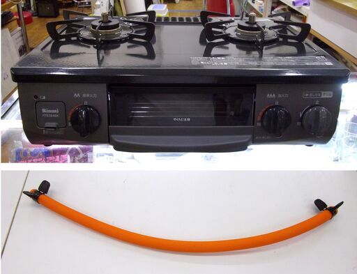 美品☆リンナイ ガステーブル 2021年製 Rinnai RTE-564BKR ガスコンロ