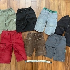 キッズ　短パン 110 7点＋ベルトセット