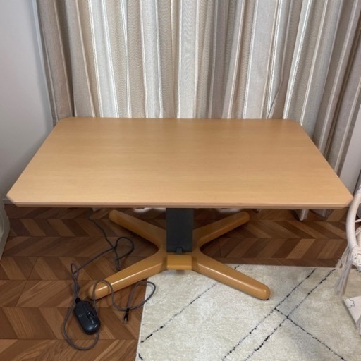 リビングダイニング向けこたつテーブル　昇降可　お値下げ中