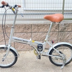 福岡】16インチ 折り畳み自転車 コロノ シルバー
