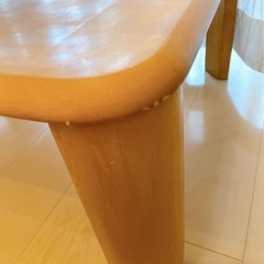 【受取者決定済み】天然木　折りたたみローテーブルの画像