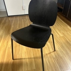 黒 ダイニングテーブル イス4脚付きの画像