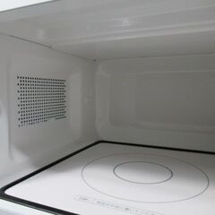 1ヶ月保証/良品/電子レンジ/フラットタイプ/縦開き/ホワイト/ヘルツフリー/ハイアール/Haier/JM-FH18D/中古品/J5564/の画像