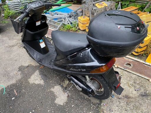 【始動動画有】アドレスV100　パニヤケース！前かご付！　エンジン絶好調！