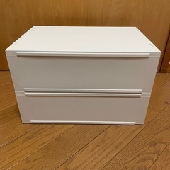無印　ポリプロピレン　引き出し横ワイド浅型　2つの画像