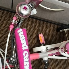 子供用自転車（桃色女の子用）の画像