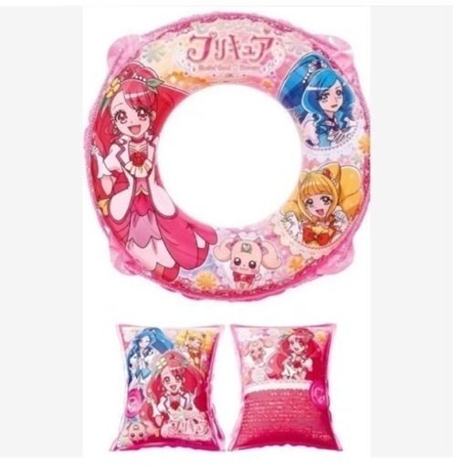 お値下げです！新品未使用　ヒーリングっどプリキュア　浮き輪　うきわ　アームリング　セット