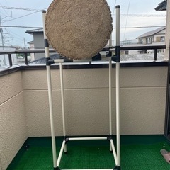 弓道練習用巻き藁と巻き藁台