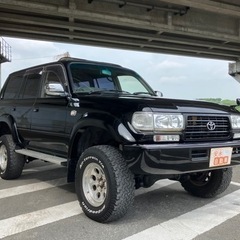 車検R5.9月まで‼️ランドクルーザー80🚘リフトアップ、サンルーフ、ナビ、バックカメラ、Bluetooth🎊🎊の画像