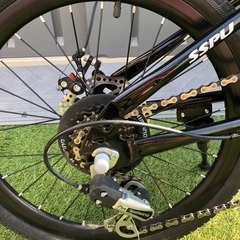 【最終値下げ】折り畳み自転車　20インチ　７段変速　ディスクブレーキ