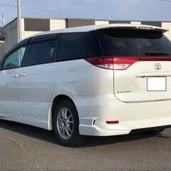 年に一度の大決算！在庫一掃SALE開催中！大好評に付き自社ローン先着１０名様条件超緩和中！！！！コミコミ35万円！！！！ローン審査がご不安な方必見！！！！！！【自社ローン最短即日審査　条件緩和中！】H21年　トヨタ  エスティマアエラス　レザーパッケージ　４ＷＤ　社外ＨＤＤナビ　ＣＤ　ＤＶＤ　ＡＵＸ　フルセグＴＶ　Ｂカメラ　ムーンルーフ　黒革シート　両側パワスラ　モデリスタエアロ　クルコン　Ｆデアイザー　スマートキ　パワーシート　社外エンスタ　スペアキの画像