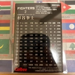 プロ野球チップス杉谷拳士の画像