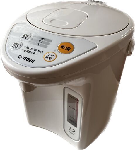 タイガーマイコン電動ポット PDR-G221-W(2021年製)