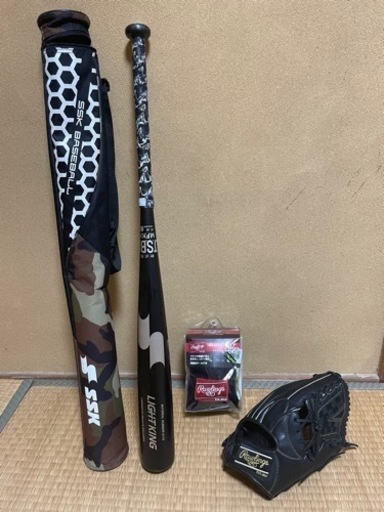 軟式野球、グローブ、バット、他