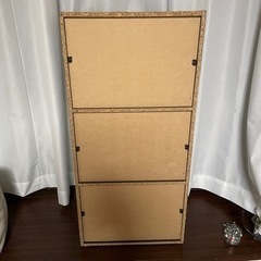 カラーボックス　収納家具　扉付き　リビング収納　簡易収納の画像