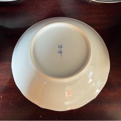 有田焼　双峰 中皿　5客　梅柄   の画像