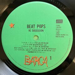 THE RC SUCCESSION 「 BEAT POPS 」 LPレコード / L28N1003 (LONDON) 国内盤の画像