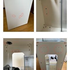 中古オーバーフロー水槽 W45xD45xH60cm ろ過槽・キャビネット付の画像