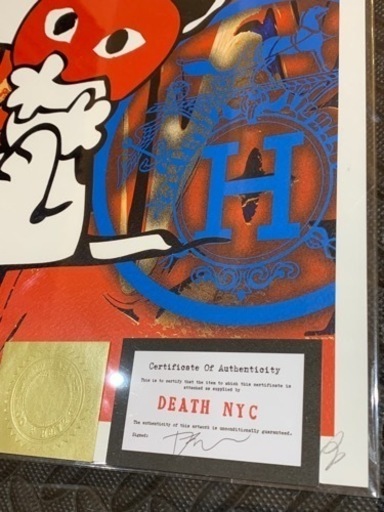 DEATH NYC  世界限定100枚 ポップアート 現代アート　エルメス