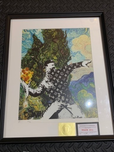 売約済　売り切れ　DEATH NYC  世界限定100枚 ポップアート 現代アート　ルイヴィトン