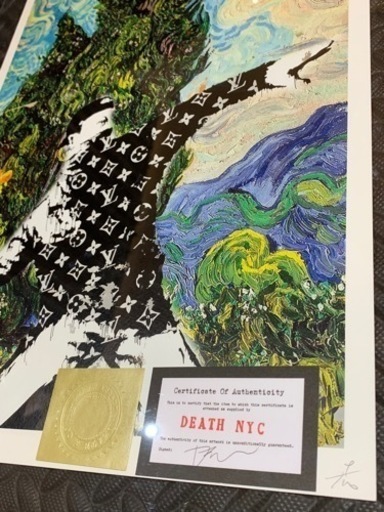 売約済　売り切れ　DEATH NYC  世界限定100枚 ポップアート 現代アート　ルイヴィトン