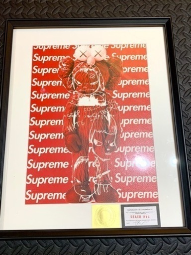 売約済　売り切れ　DEATH NYC  世界限定100枚 ポップアート カウズ　現代アート