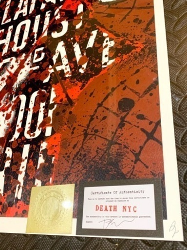 売約済　売り切れ　DEATH NYC  世界限定100枚 ポップアート 現代アート　スパイダーマン