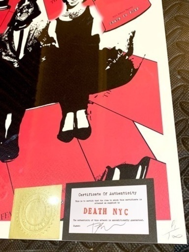 売約済　売り切れ　DEATH NYC  世界限定100枚 ポップアート 現代アート　ティファニー
