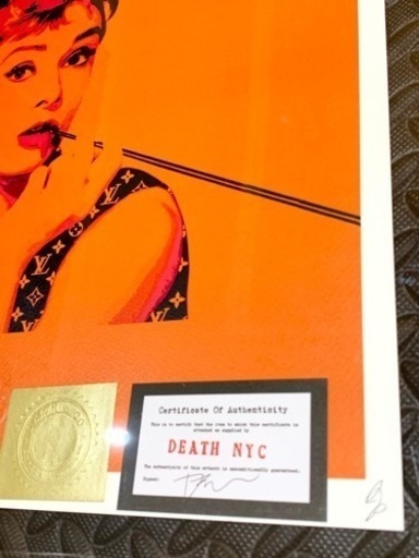 DEATH NYC  世界限定100枚 ポップアート 現代アート　オードリーヘップバーン