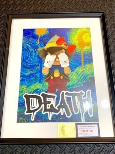 売約済　売り切れ　DEATH NYC  世界限定100枚 ポップアート 現代アート　ピノキオ