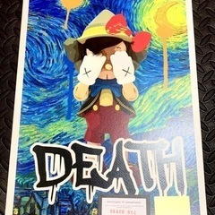 売約済　売り切れ　DEATH NYC  世界限定100枚 ポップアート 現代アート　ピノキオの画像