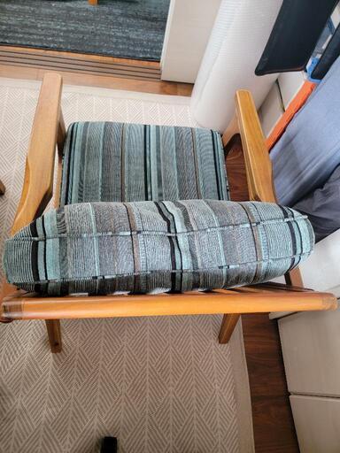 2脚】WTW ダブルティー TISMOティズモ ストライプアームチェア 1人掛け