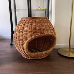 ペットドーム、ペットハウス、籐家具、猫ちぐら、犬小屋、サイドテー...