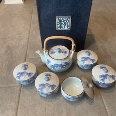 龍峰窯  急須、湯呑みセットの画像